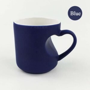 blue heart Magic mug