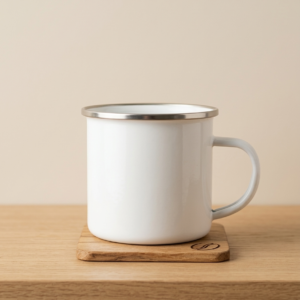 White Steel White mug
